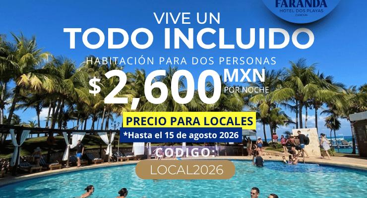 🌴✨ ¡Vive un TODO INCLUIDO! ✨🌴 Dos Playas Faranda Cancún 🌴✨ ¡Vive un TODO INCLUIDO! ✨🌴 Dos Playas Faranda Cancún