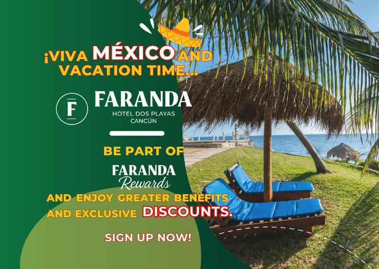 ¡Viva México y las Vacaciones! Hotel Dos Playas Faranda Cancún ¡Viva México y las Vacaciones! Hotel Dos Playas Faranda Cancún