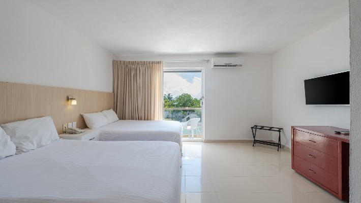 Habitación estándar dos camas Hotel Dos Playas Faranda Cancún