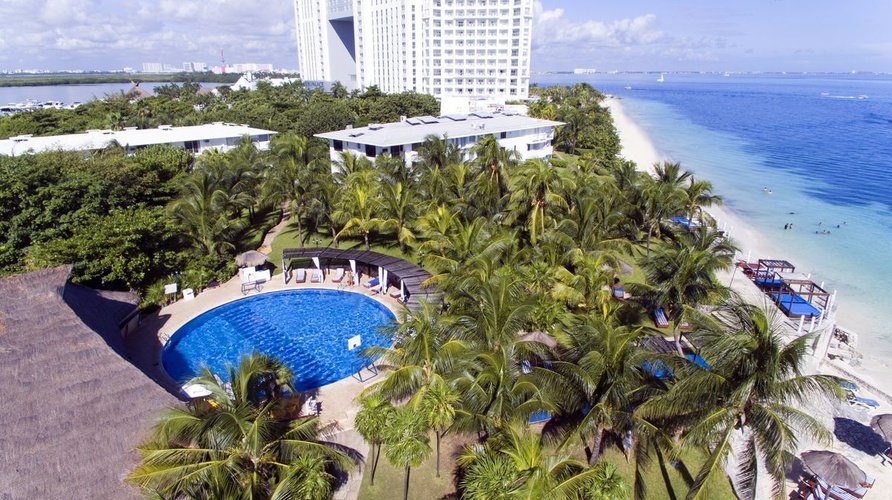 Panorámica Hotel Dos Playas Faranda Cancún